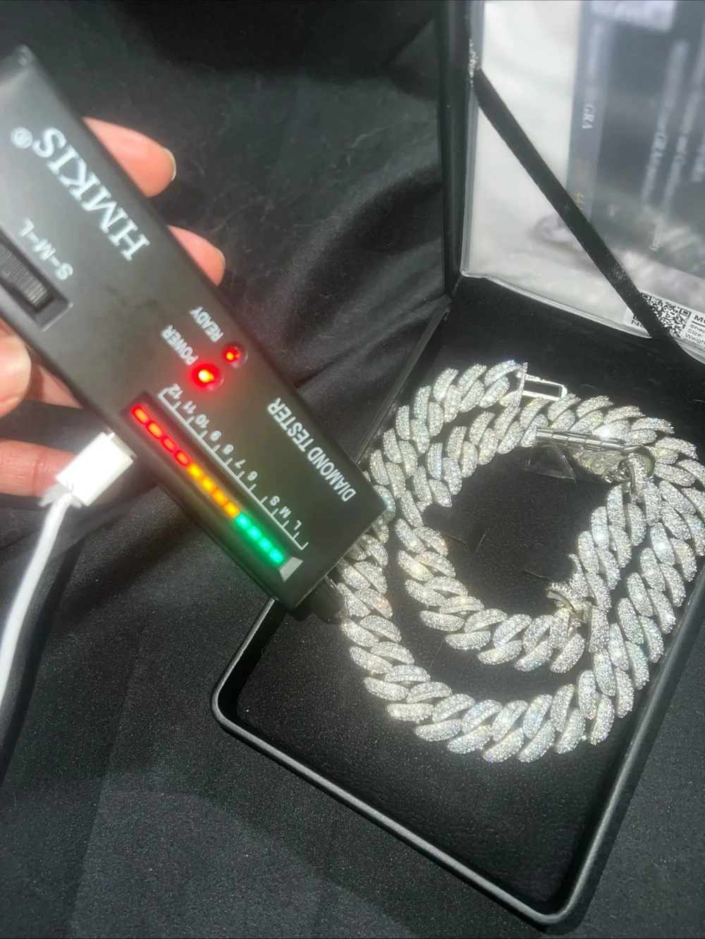 Diamond-Cut Cuban Link Necklace - Silver Tone